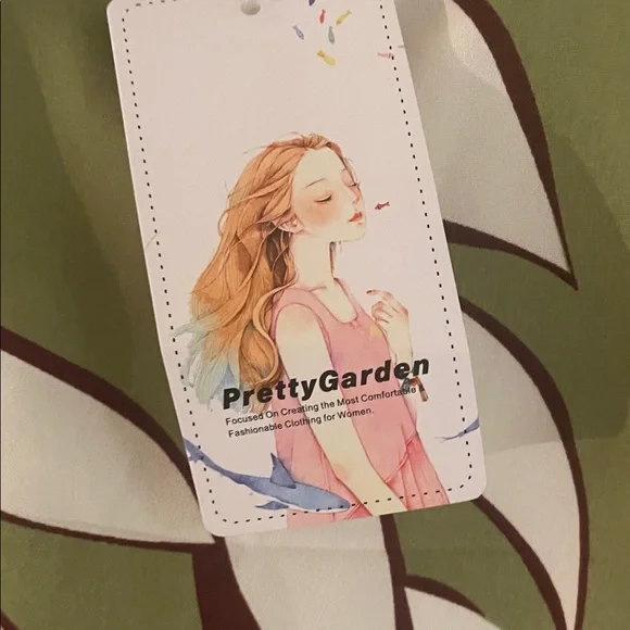 Leaf Pattern Sleeveless Mini Dress - Picture 2 of 7